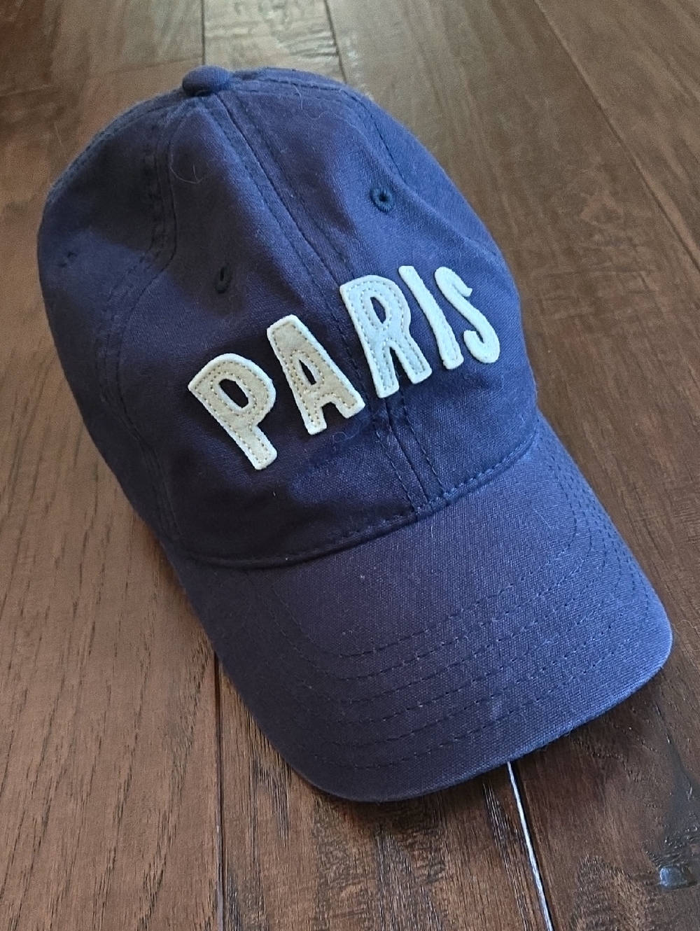 Mighty Fine Navy Paris Baseball Hat Cap